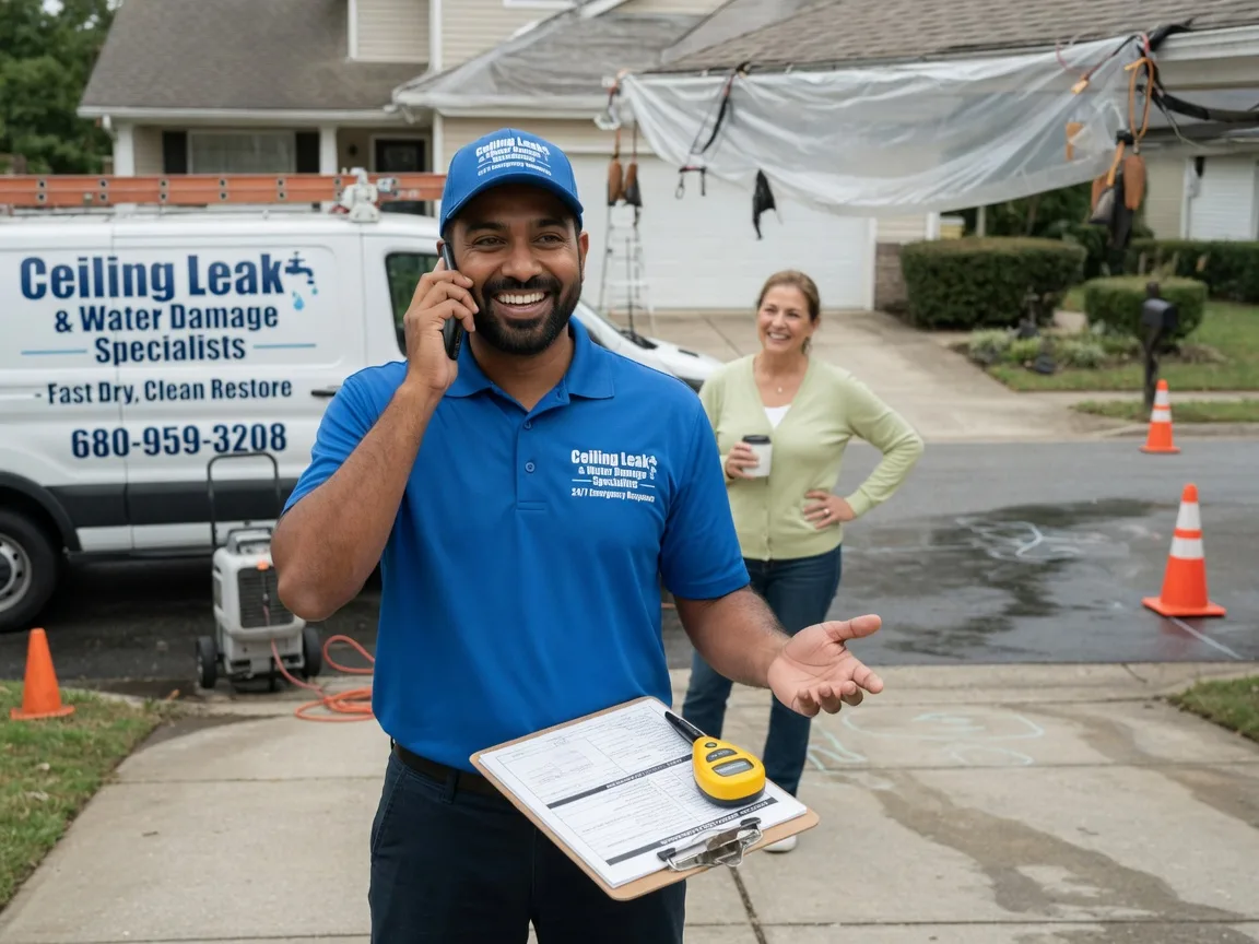 Ceiling Leak Cleanup Woodward, IA FAQs